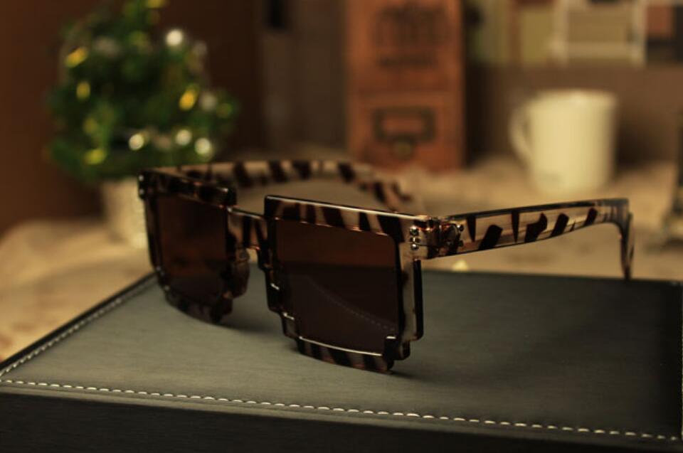 Sunglasses Men Pixel Mosaic Style